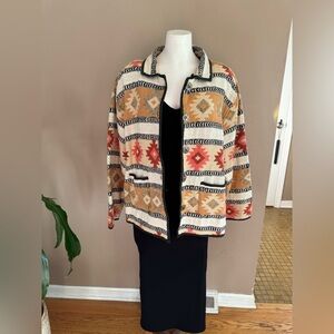 Jane Ashley Multicolor Woven Jacket